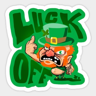 Luck Off Sticker